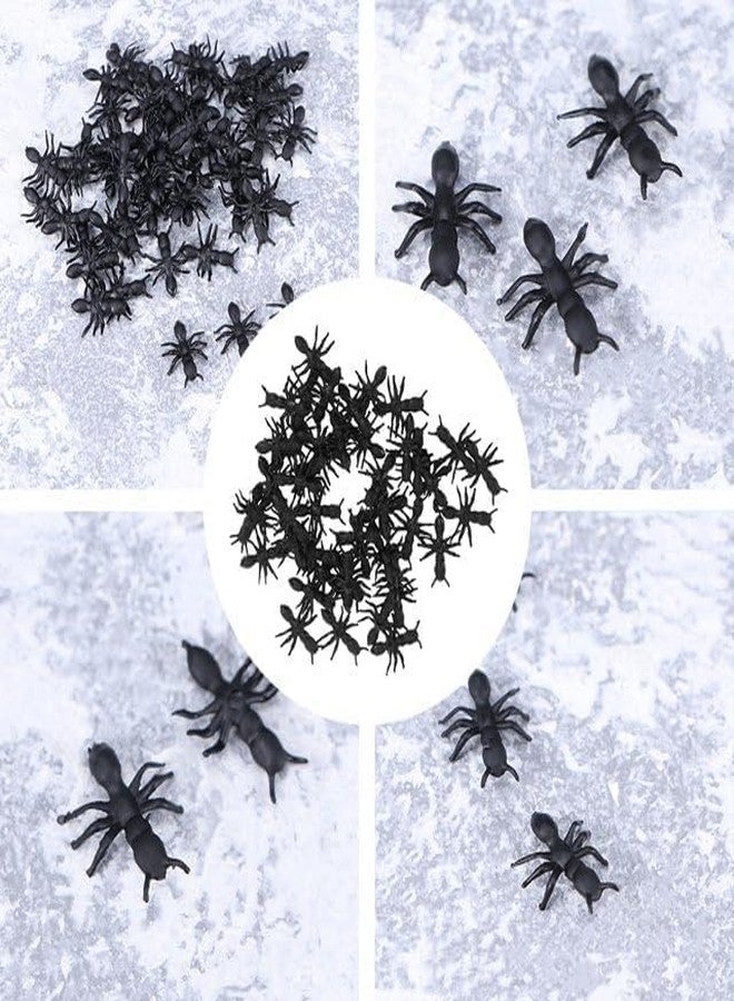 Czhotg 100Pcs Fake Black Ant Realistic Imitation for Halloween Prank and Sophisticated Design Executive Desk Gag and Practical Jokes Gag, Decorations,This product is not suitable for children under 12 - Image 5